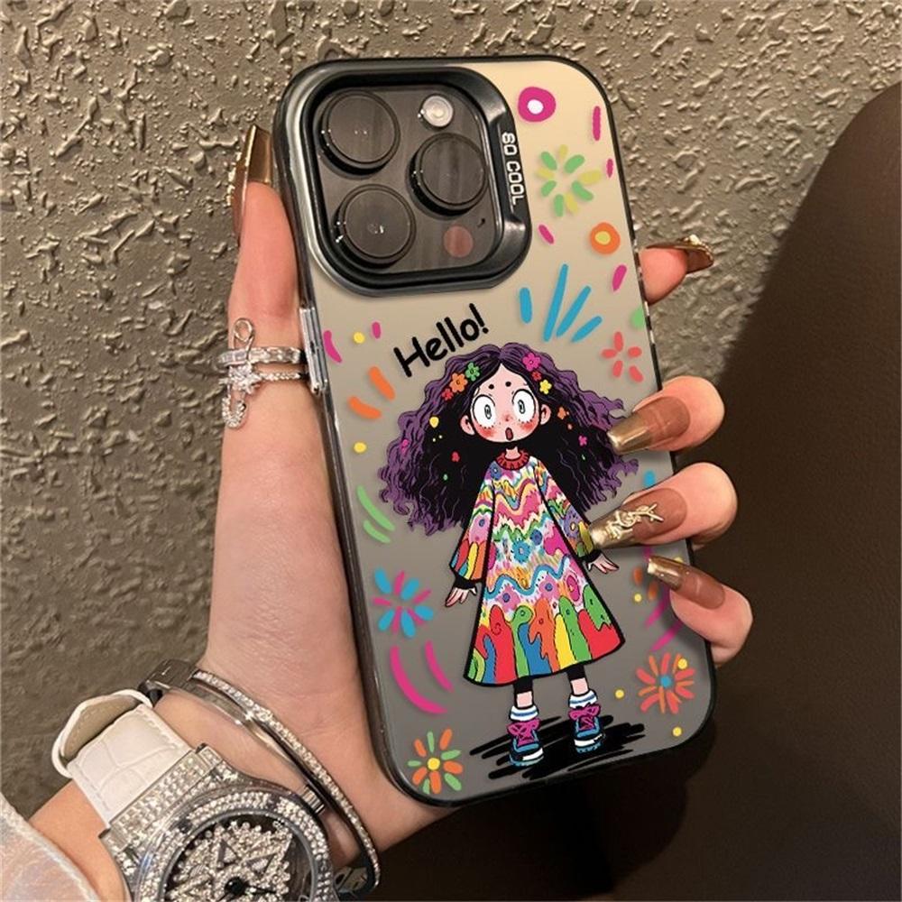 Flower Phone Case For iPhone 11 Funda iPhone 13 16 Pro Max 14 15 12 16promax 15promax 14promax 13promax Soft IMD Matte Cover