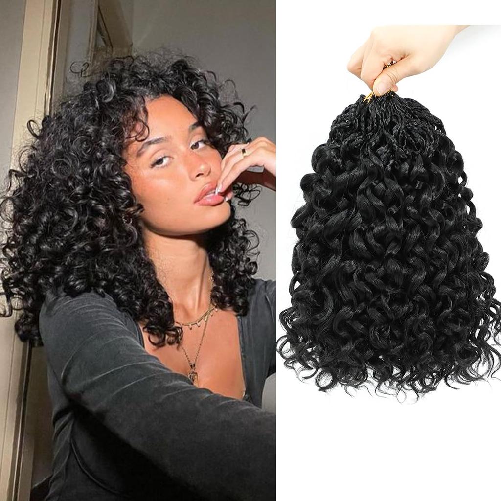 Коробка Gogo Curl Crochet Hair для черных женщин, с петлями, короткие, океанская волна, crochet hair, водная волна, пляжный curl, crochet braiding hair