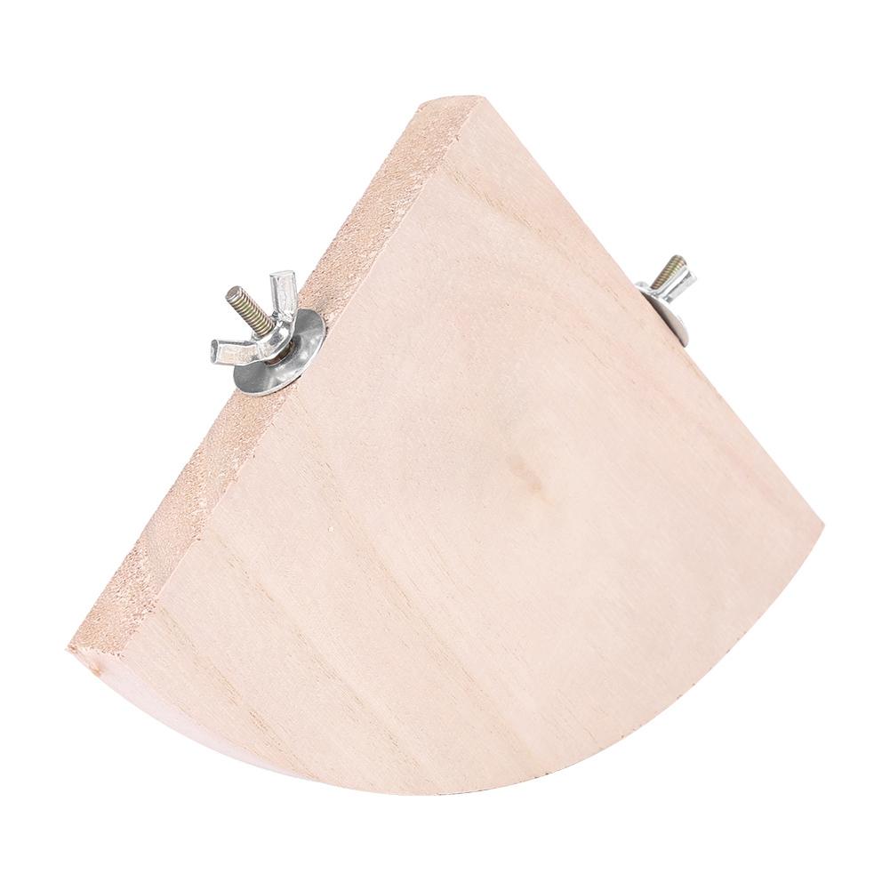 2 шт. Деревянные жердочки для птичьей клетки в форме веера, подставка-платформа, игрушка для домашнего хомяка, попугая, горячая