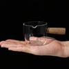 1pc-Coffee and Milk Cup Wooden Handle Small Milk Can Glass Cup