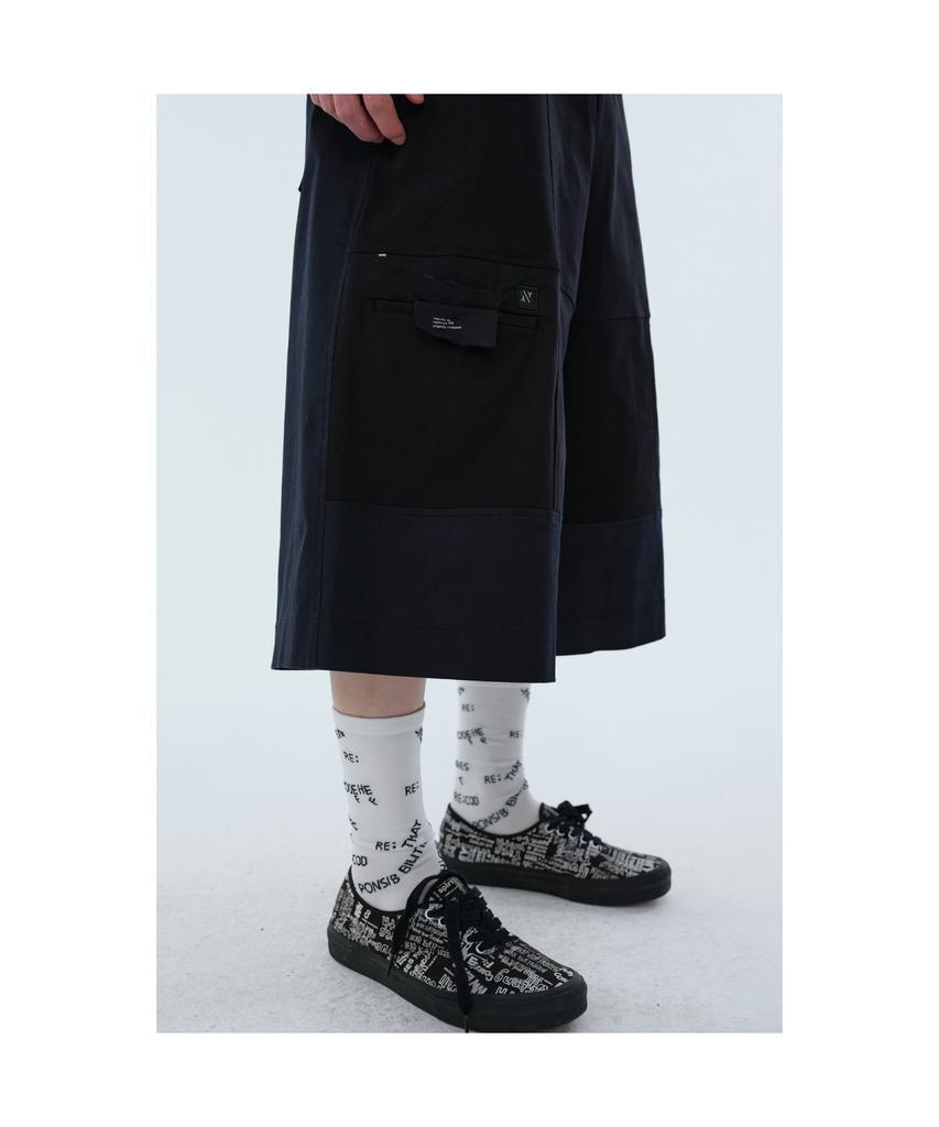 RECODE Woven Patch Midi Pants_Rkpaa24619Bkx