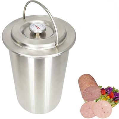 Ветчинница 304 из нержавеющей стали Пресс для мяса Сэндвичница с термометром Кулинарные принадлежности