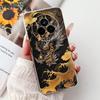 Чехол для Realme 14 Pro Plus RMX5051 Красивые Цветы Рисованный Чехол Мягкий Силиконовый Чехол Для Realme 14 Pro Realme14 Pro+ 5G Чехлы