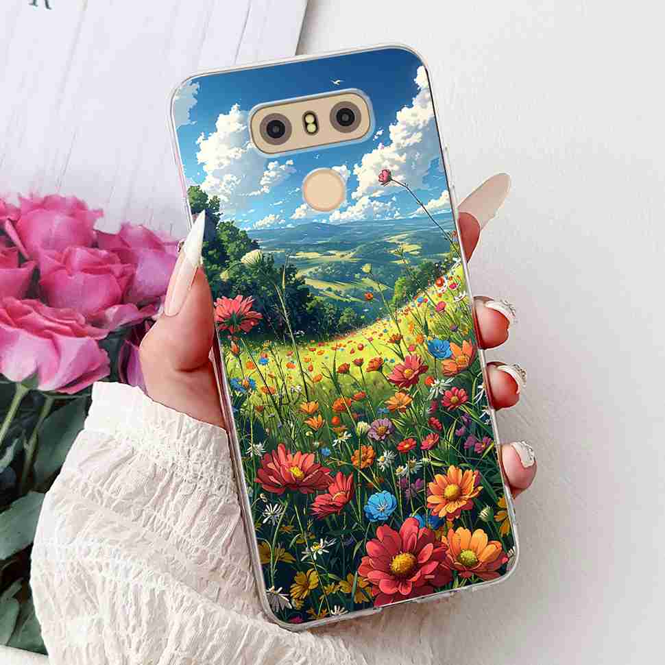 Чехол для LG G6+ 5.7" Модный дизайн с узорами Мягкий силиконовый ТПУ Чехол для LG G6+Plus LG G6 H870 H873 Ударопрочные Чехлы для Телефона