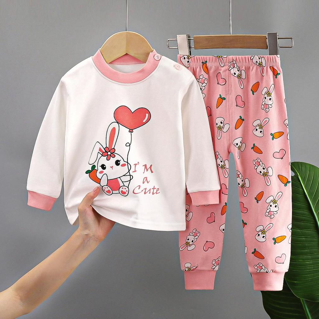 Children's Underwear Set Pure Cotton New Boys' Home Clothes Baby's All Cotton Warm Girls' Autumn Clothes Autumn Pants Children's Clothes