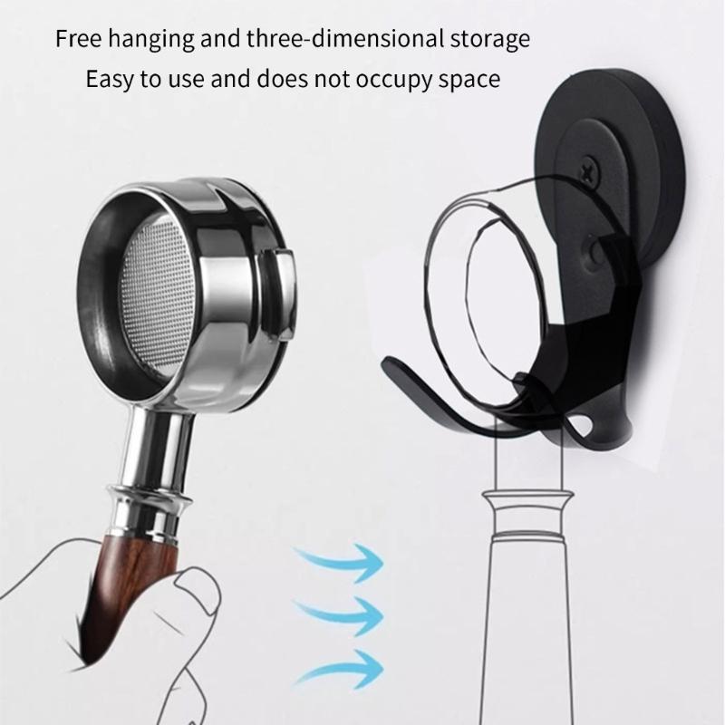 Magnetic Coffee Portafilter Holder For 51mm Espresso Handles Rustproof Designs Organizer for Espresso Accessories