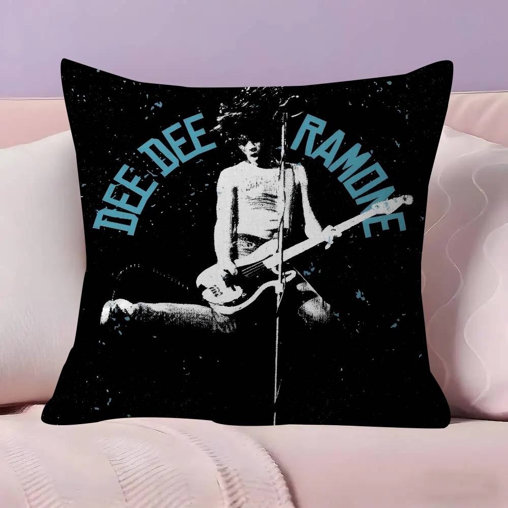 Pillowcase toon Gift Cushion Cover Bedroom Home Sofa Chair Seat Decor pillow case Rock Band RRamones ANIME