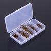 50PCS High Carbon Steel Treble Hook Set Round Bend Three Anchor Hook  Saltwater Environments