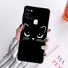 Милый чехол с изображением кота для Samsung Galaxy A20e A10 A40 A02s A03s A04s A03 Core A04 A50 A70 A10s A02 A01, мягкий черный чехол из ТПУ