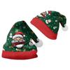 2024 Santa Claus Print Velvet Plush Christmas Hat for Adults & Kids - Double-sided Fleece