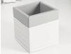 gymnastic mattress 2in1 toy container 240x60x4 cm four-piece - white-grey