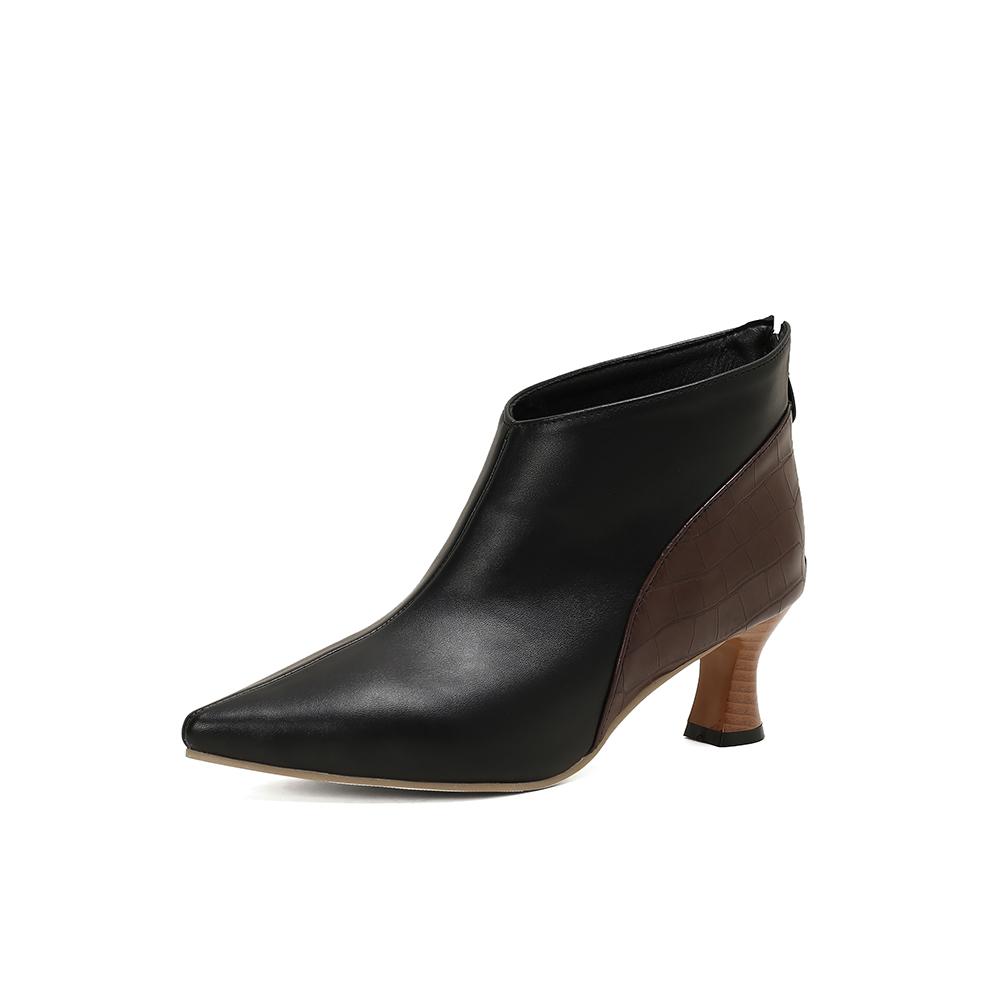 Красно-черные женские туфли-лодочки на высоком каблуке, маленький, большой размер 32 50