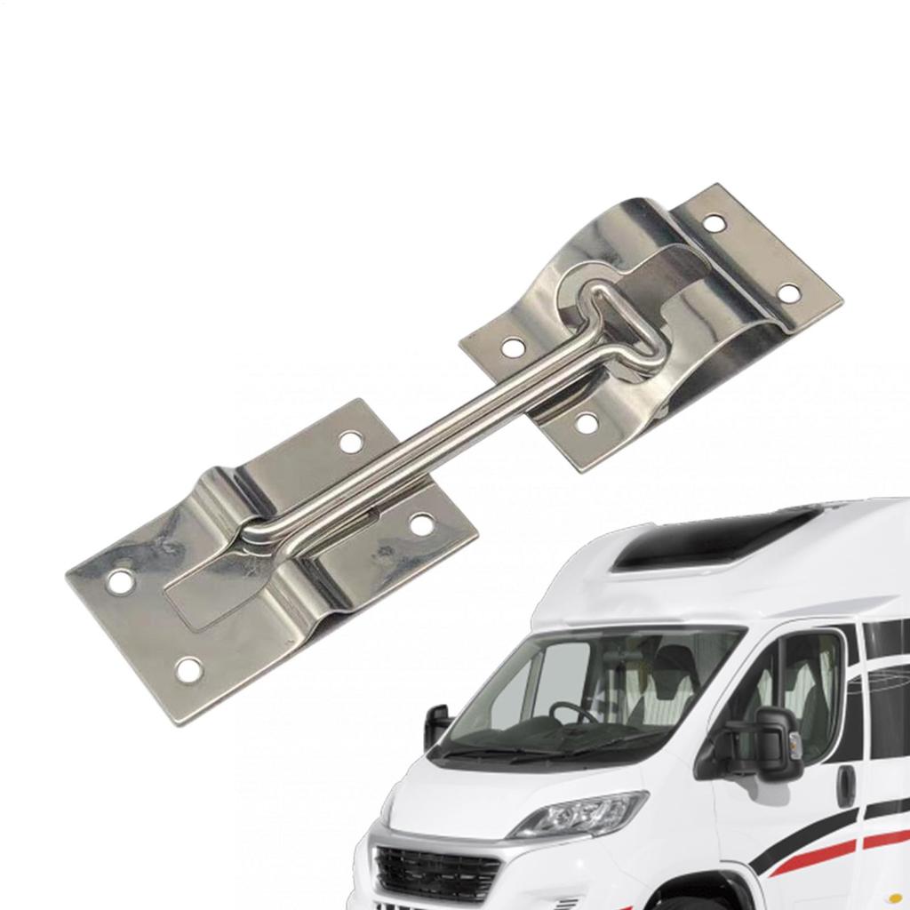 RV Entry Door Latch Heavy-Duty 4 Inch Windproof Travel Trailer Door Holder For Women Family Couples Friends Homeowners Travel