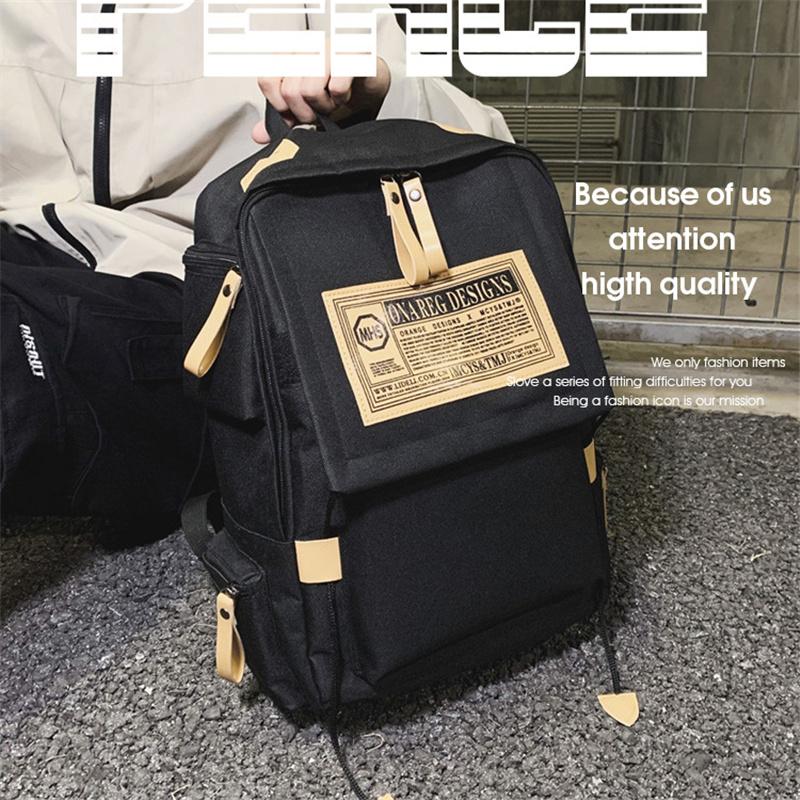 Рюкзак для средней школы, простой школьный рюкзак из хлопка и холста, прочная дорожная сумка для мальчиков и девочек