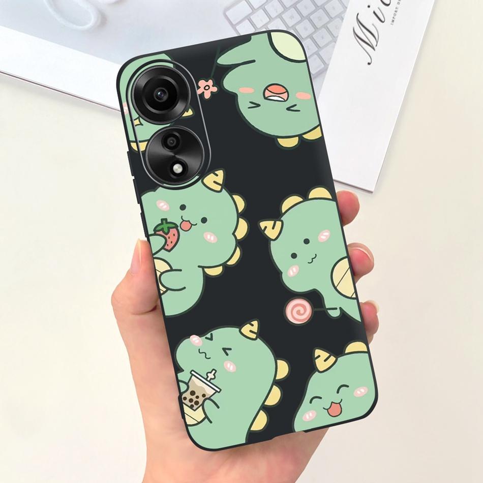 For OPPO A78 Case Oppo A78 4G CPH2565 Cute Fashion Candy Color Soft Silicone TPU Phone Back Cover For OppoA78 A 78 4G 2023