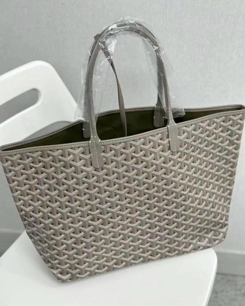 Женская сумка-тоут Goyard с принтом Y, большая, на плечо