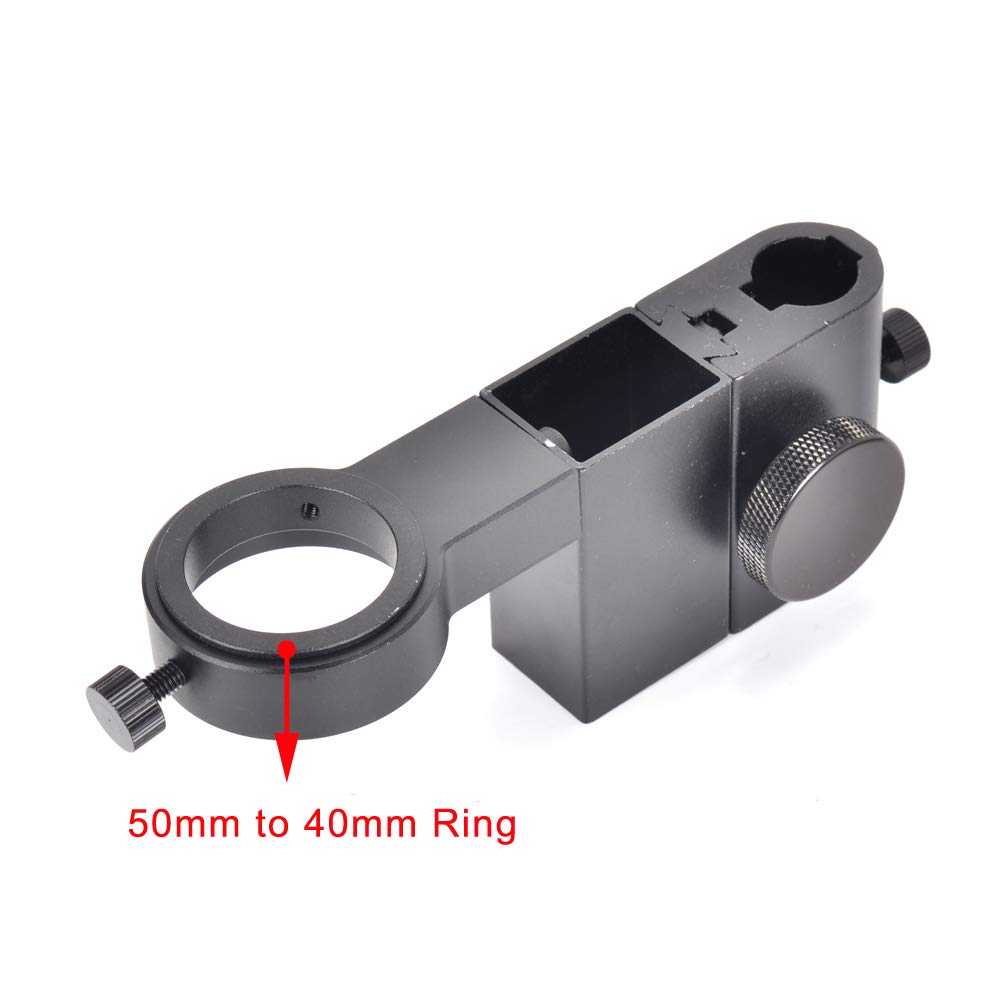 HAYEAR Bracket DIA 50mm Digital Microscope Table Stand DIA40mm Conversion Ring Included Stand for 10A Zoom Lens and 100X Lens Compatible with Digital