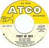 7-дюймовая пластинка BEE GEES  First Of May 456657 ATCO Records 1969 США Поп Б/у