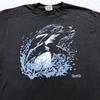 Винтажная футболка 90-х FLORIDA DOLPHIN размер L пляж серфинг природа океан мягкая