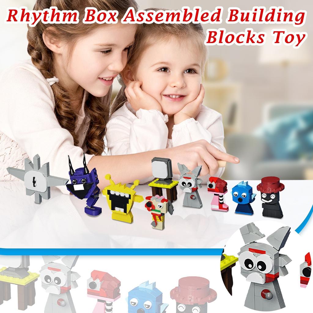 Набор игрушечных блоков-головоломк с мелкими частицами сцены