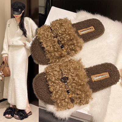 Модные балетки Женские хлопковые тапочки Мех Повседневная модная обувь Зима Дом Женские ботинки 2025 Новый тренд Прогулочное платье Теплые Chaussure Femme