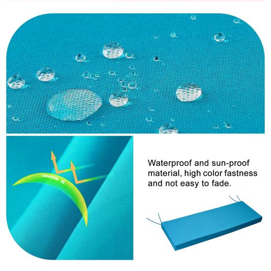 Подушка для скамейки на открытом воздухе, водонепроницаемая подушка для садовой мебели, нескользящая подушка для скамейки со съемным чехлом для крыльца, дивана, садовых качелей