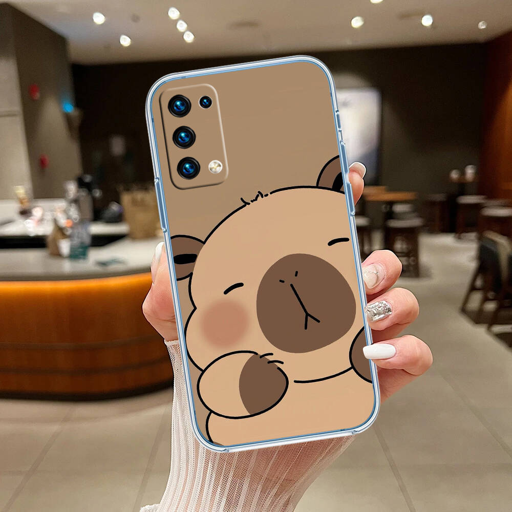 Cartoon Capybara Case for Motorola G10 G20 G04 E30 E40 E22 E20 E13 E15 G22 G23 G05 G75 G35 G55 E22S E7 G6 G7 G8 G9 Plus Power Play
