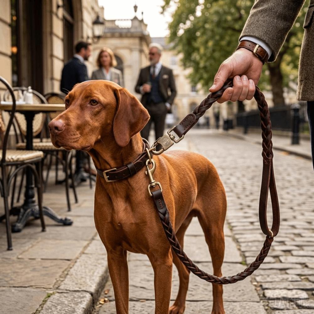 Brown Tone Dog Leather Leash Wide Strap Shepherd Lead Malinois Training Leash Medium Large Dog Use