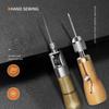 Professional Leather Craft Sewing Awl Kit Waxed Thread Edge Stitching Belt Strips Canvas Repair Tools DIY Shoemaker Sewing Gear