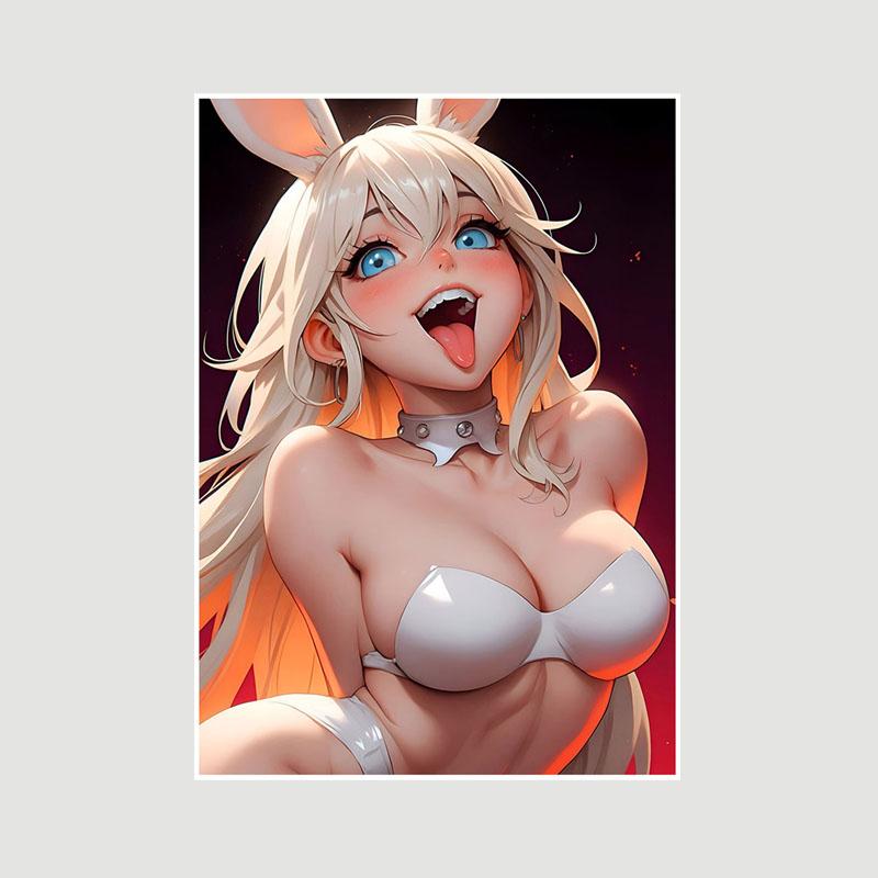 Домашний декор Картина Милая маленькая Лоли Аниме Девушка Плакат Милая Лолита Манга Фигурка Белые бумажные постеры и принты Бар Спальня Украшения Фреска