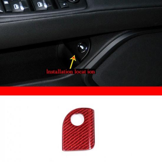 Carbon Rear Door Electric Tailgate Switch Button Cover For Maserati Ghibli 14-19