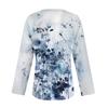 Women's T Shirt Tee Printed Falling Shoulder Sleeve Long Sleeve Daily Weekend Fashion Basic V Neck Regular Top