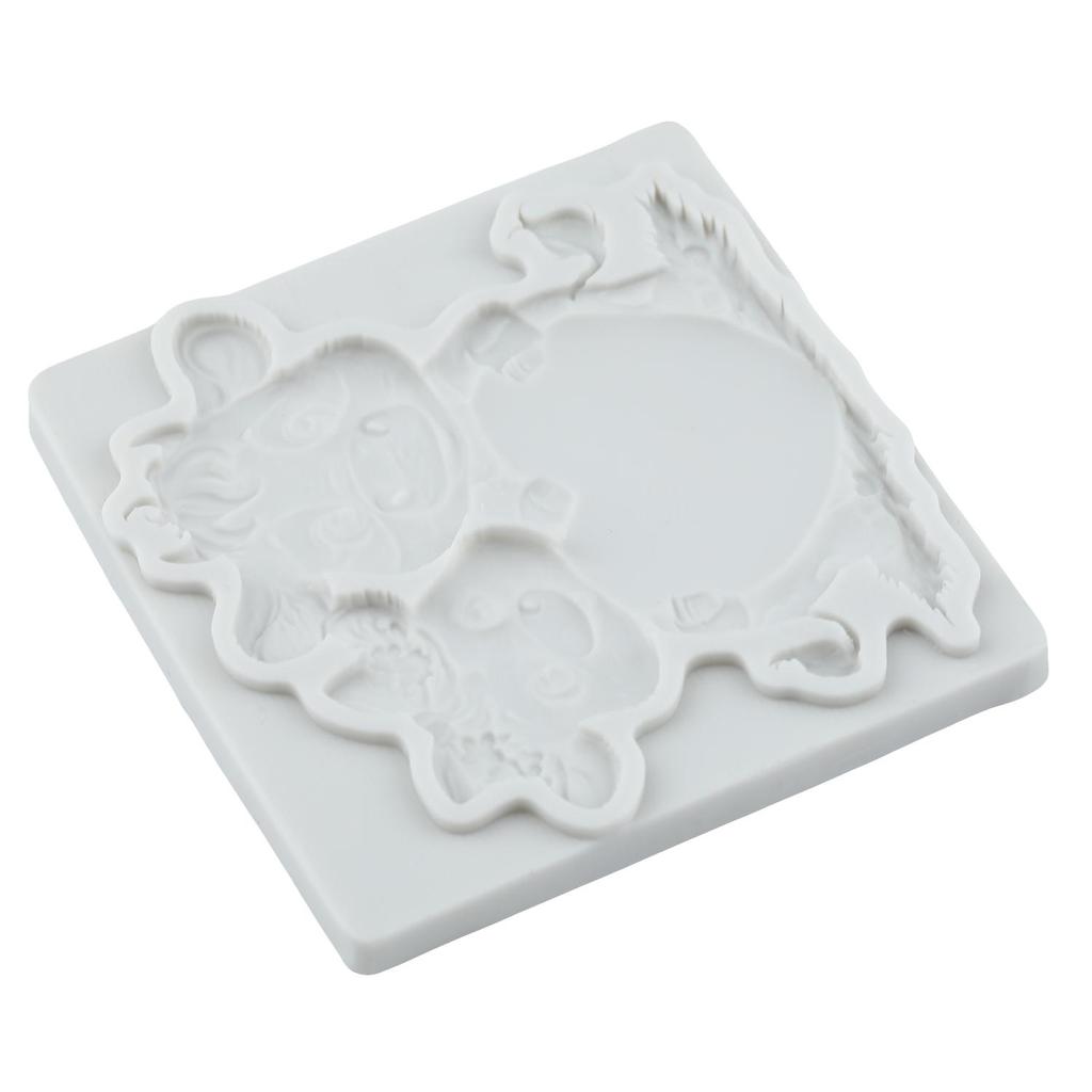Cow Silicone Mold Cattle Love Heart Fondant Molds Cake Decorating Tools Cupcake Topper Candy Sugar Craft Gum Paste Polymer Clay