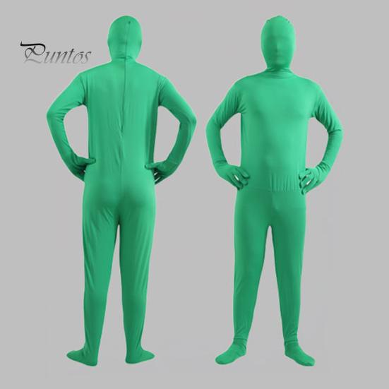 Комбинезон унисекс на Хэллоуин, облегающий, дышащий, с длинными рукавами, с капюшоном, эластичный, однотонный, невидимый комбинезон на молнии сзади, реквизит для вечеринки