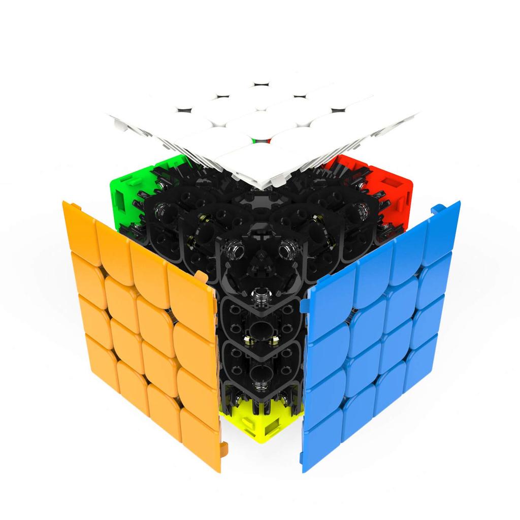 GAN460 M, Official GANCube Stickerless - GAN460 4x4 Competition Magnetic Cube, Easy to Turn, Magic Cube