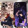 Чехол для телефона с аниме J-Jujutsu K-Kaisen для iPhone 16 15 14 13 12 11 PRO MAX PLUS Mini, мягкий ТПУ, приятный для кожи