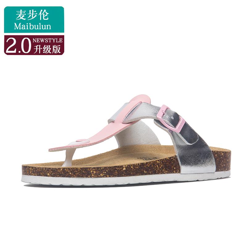 Модные лаконичные сандалии на пробковой подошве смешанных цветов с перемычкой для пальца, женские сандалии на танкетке с ремешком на пряжке, шлепанцы, обувь для женщин, нескользящие, пляжные, гладиаторские сандалии 2025