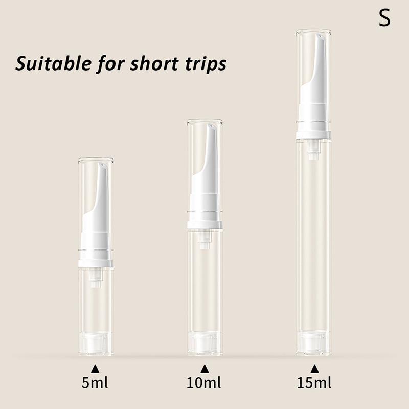 5/10/15 мл прозрачный безвоздушный вакуумный насос флакон косметический крем для глаз дорожный дозатор многоразовые контейнеры шампунь туалетные принадлежности