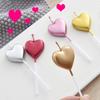 Romantic Heart Star Shaped Valentine's Day Birthday Wedding Cake Decoration Birthday Party DIY Paraffin Candle