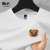 Мужская футболка с длинным рукавом Baleno S&K JPB из фетра с рисунком мишки, вафельной вязки