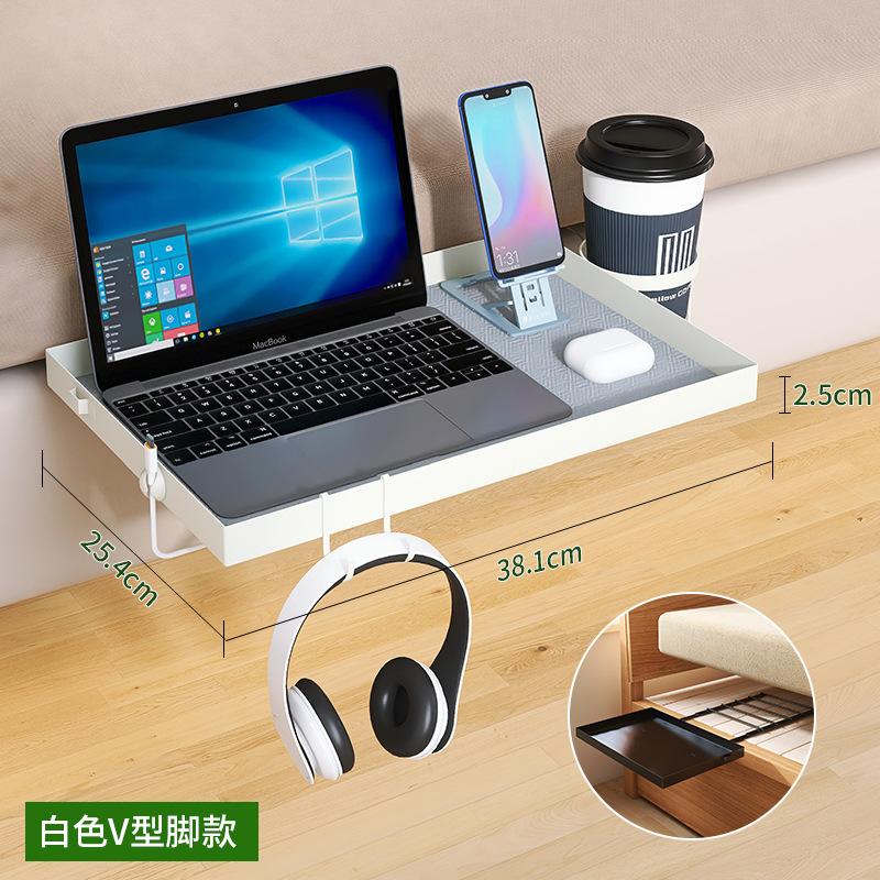 Student dormitory Bedroom Bedside rack No punching Adjustable bed Suspended storage board table Baffle bedside table