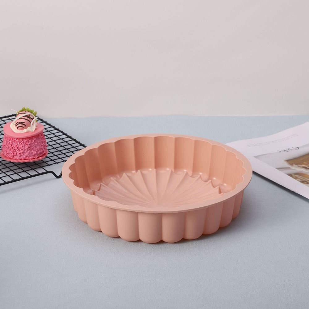 Non-Stick Silicone Cake Mold Heat Resistant Cake Baking Mold Round Cake Mold Kitchen Bakeware