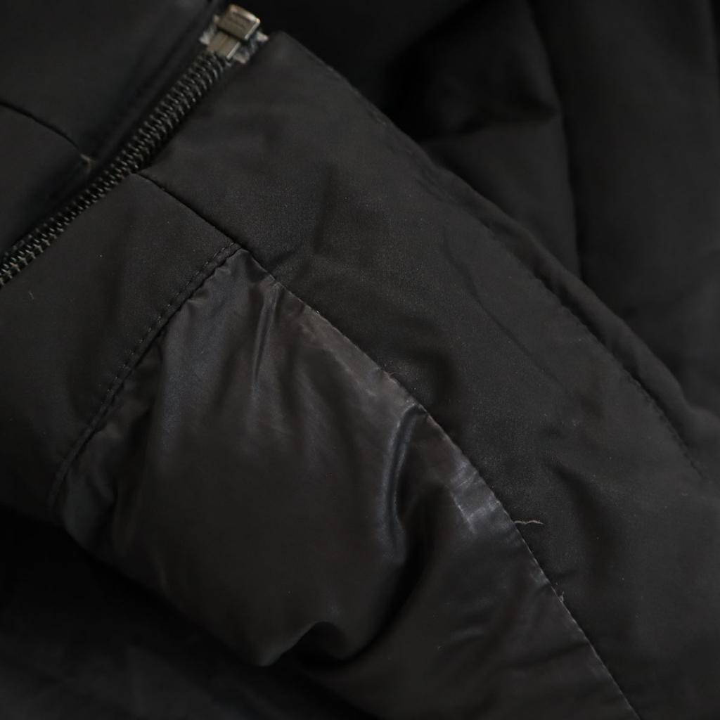 Uniqlo Бесшовная парка с длинным рукавом XL черная Мужская Б/у