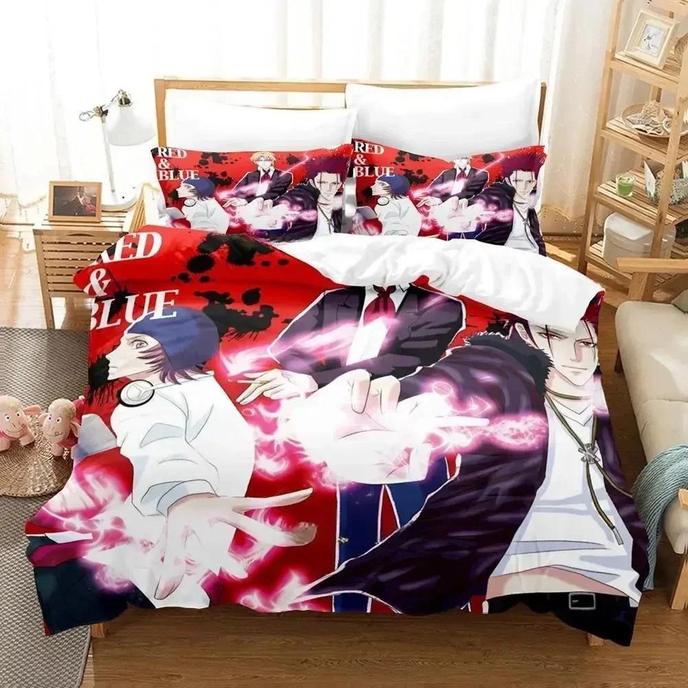 K project Mikoto Suoh No Blood! No Bone! No Ash! Printed Bed Set Duvet Cover Pillowcase Bedding Set Bed Linen Sheet Quilt Cover