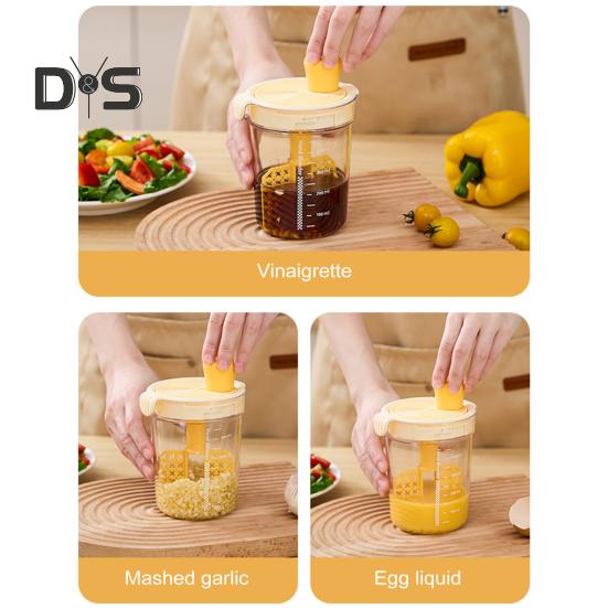 Миксер для приправ, ручная яичная смесь с градуированной чашкой для смешивания, домашний кухонный инструмент, многофункциональный блендер для домашних соусов для макания