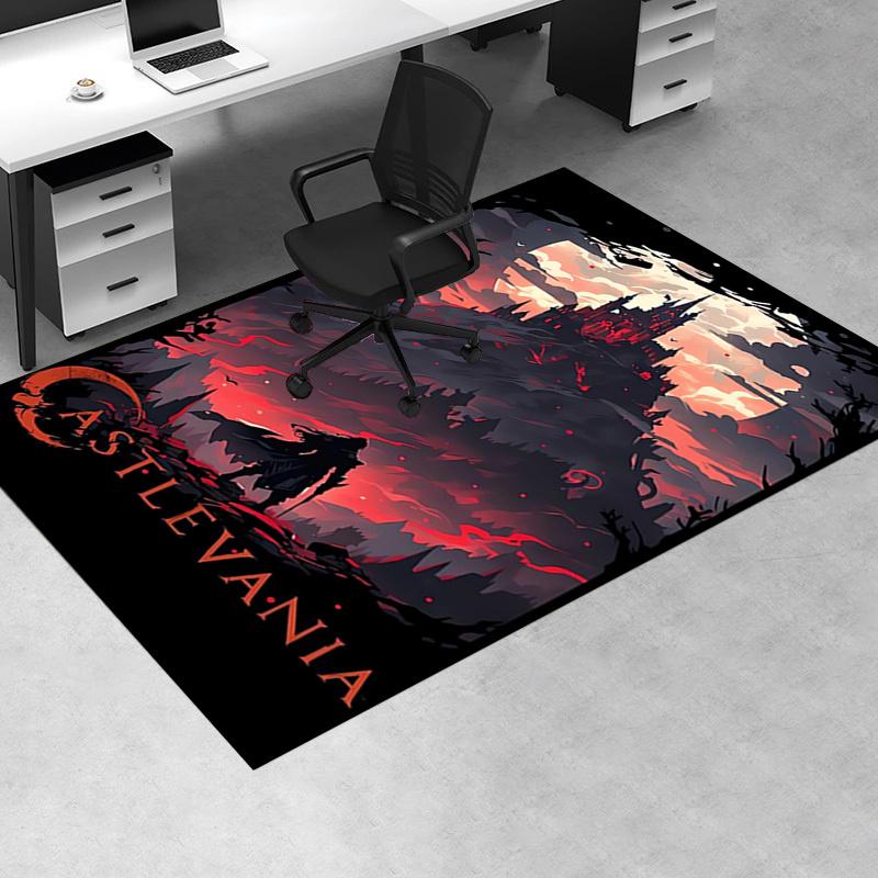 1pc Arknights Office Carpet Soft Polyester Entrance Carpet Washable Non slip Machine Washable Indoor