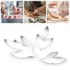 3 шт., форма для выпечки, цветок пиона, форма листьев, антипригарный инструмент «сделай сам», резак для печенья и торта из нержавеющей стали для пекарни
