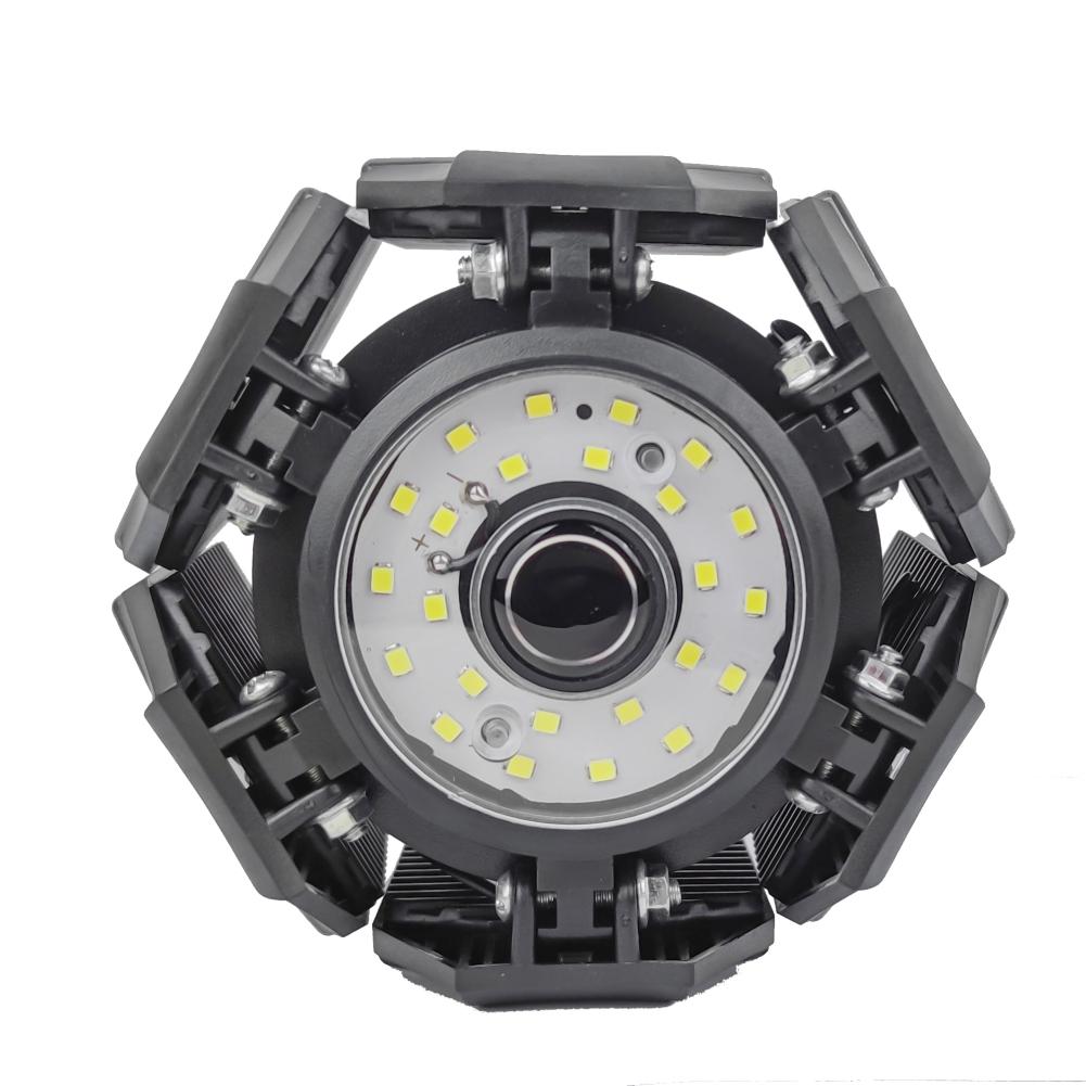 6 лопастей, деформируемый светодиодный светильник для гаража, регулируемый потолочный светильник для магазина, профессиональные складные вентиляторные лампы