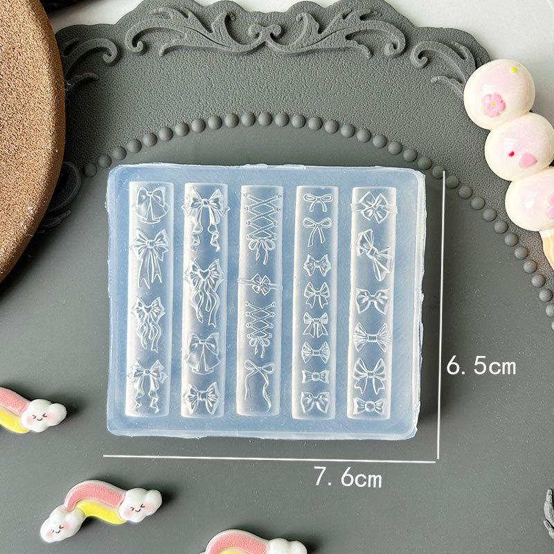 3D Фруктовый силиконовый молд для ногтей Сладкие лепестки цветов Ногти феи Шаблоны DIY Декор для нейл-арта Шаблон для маникюра для нейл-шармов