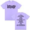 Limited Cazzu Latinaje Album Letters Print T Shirt Unisex Women Summer Tops High Quality T Shirts Casual ONeck 100 Cotton Tshirt